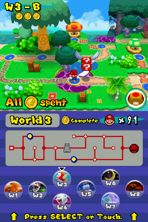 new super mario bros ds worlds